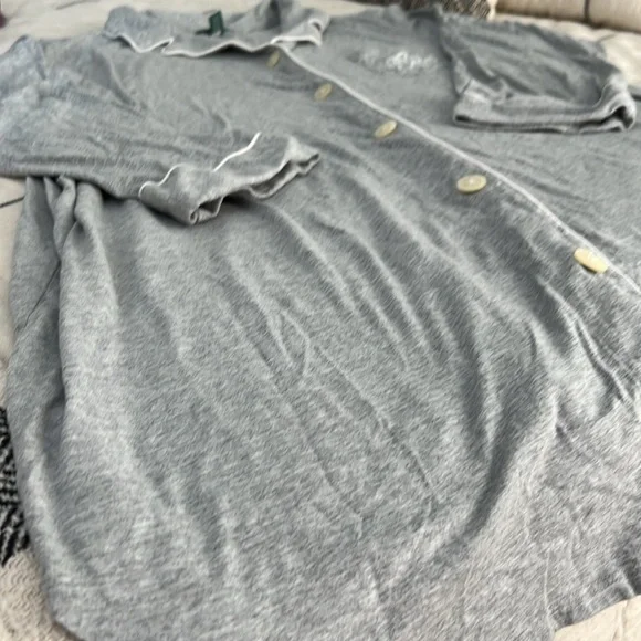 Lauren Ralph Lauren Gray Jersey Sleep Shirt Women’s Plus 3x - Picture 2 of 5
